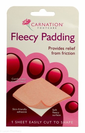 Vican Carnation Fleecy Padding Αυτοκόλλητο Επίθεμα Για Τους Κάλους 1 Τεμάχιο
