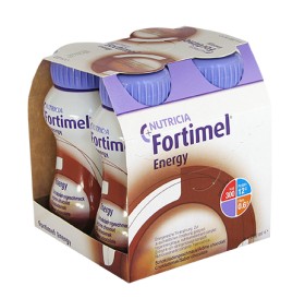 Nutricia Fortimel Energy Θρεπτικό Συμπλήρωμα Διατροφής Υψηλής Ενέργειας με Γεύση Σοκολάτα 4x200ml