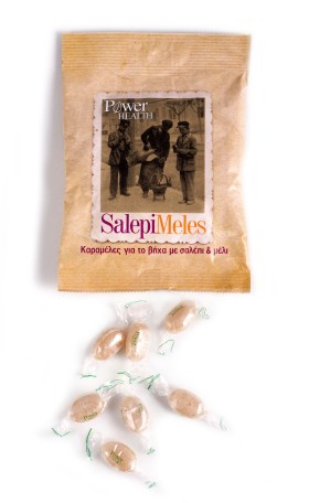 Power Health SalepiMeles Καραμέλες για το Βήχα με Σαλέπι και Μέλι 60gr