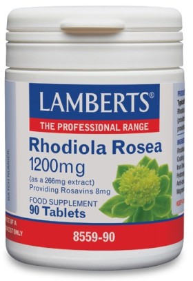 Lamberts Rhodiola Rosea 1200mg Συμπλήρωμα Διατροφής για Σωματική & Ψυχική Κόπωση 90 Ταμπλέτες [8559-90]