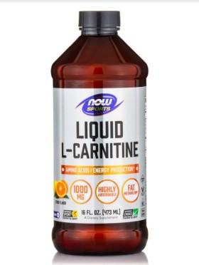 Now Foods L-Carnitine Liquid 1000mg Citrus Συμπλήρωμα Διατροφής με Καρνιτίνη για τον Μεταβολισμό με Γεύση Κίτρο 473ml