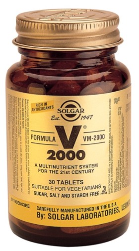 Solgar VM-2000™ Συμπλήρωμα Διατροφής με Σύμπλεγμα Πολυβιταμινών 30 Ταμπλέτες