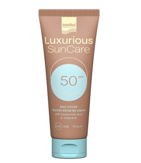 Intermed Luxurious Sun Care Silk Cover Bronze Beige SPF50 BB Cream Αντηλιακή Κρέμα Προσώπου με Χρώμα 75ml
