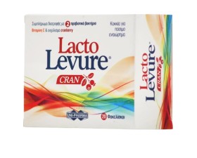 Uni Pharma Lacto Levure Cran Συμπλήρωμα Διατροφής με Προβιοτικά 20 Φακελίσκοι