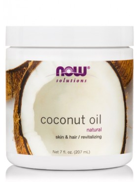 Now Foods Coconut Oil 7oz Λάδι Καρύδας Για Δέρμα Και Μαλλιά 207ml