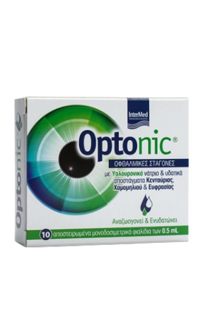 Intermed Optonic Eye Drops, 10 αμπούλες