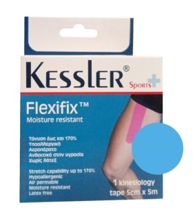 Kessler Flexifix Moisture Resistant Tape Light Blue Ταινία Κινησιολογίας Γαλάζιο 1 Ρολό [5cmx5cm]
