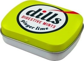 Dills Digestive Mints Ginger & Lime Παστίλιες για τη Χώνεψη 15gr