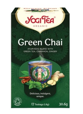 Yogi Tea Green Chai Τσάι με Μπαχαρικά για Αναζωογόνηση 17 Φακελάκια x 1,8gr [30,6gr]