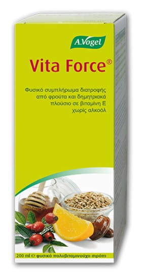 A.Vogel Φυτικό Πολυβιταμινούχο Σιρόπι Vita Force Ενίσχυση του Οργανισμού 200ml