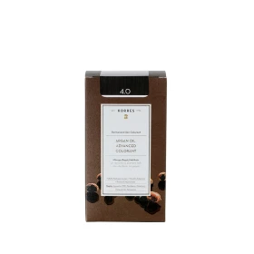 Korres Argan Oil Advanced Colorant Βαφή Μαλλιών 4.0 Καστανό 50ml