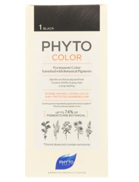 Phyto PhytoColor Μόνιμη Βαφή Μαλλιών No1 Μαύρο