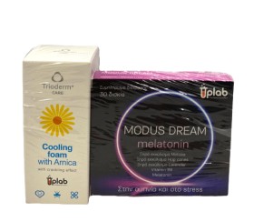Uplab PROMO Modus Dream Melatonin Συμπλήρωμα Διατροφής για την Αϋπνία και το Stress 30 Δισκία - Arnica Cooling Foam Ψυχρός Αφρός Άρνικας Κατάλληλος για Πληγές & Μώλωπες 35ml