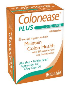 Health Aid Colonease Plus Συμπλήρωμα Διατροφής με Προβιοτικά 4δις με Αλόη & Φυτικά Έλαια για Υγιές Εντερικό & Πεπτικό Σύστημα 60 Κάψουλες