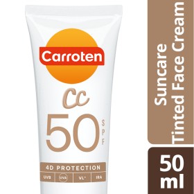 Carroten CC Tinted Face Cream SPF50 Αντηλιακή Κρέμα Προσώπου με Χρώμα 50ml