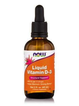 Now Foods Vitamin D3 Liquid 400IU Συμπλήρωμα Διατροφής Βιταμίνη D3 Σε Σταγόνες 59ml