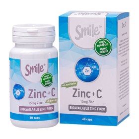 AM Health Smile Zinc + Vitamin C Συμπλήρωμα Διατροφής για το Ανοσοποιητικό Σύστημα 60 Κάψουλες