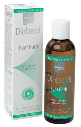 Intermed Diabetel Foot Bath Απαλυντικό Υγρό για Ποδόλουτρο 200ml