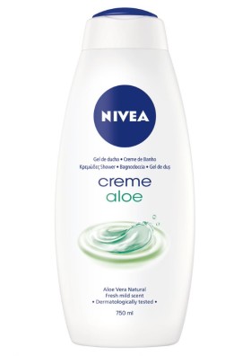 Nivea Creme Aloe Shower Cream Ενυδατικό Κρεμώδες Αφρόλουτρο 750ml