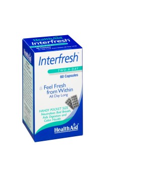 Health Aid Interfresh Breath Fresh για την Εξουδετέρωση της Κακοσμίας του Πεπτικού 60 Κάψουλες