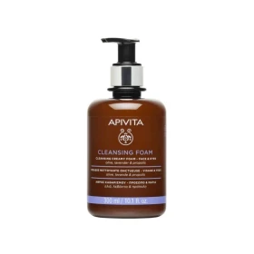 Apivita Cleansing Foam Face Eyes Αφρός Καθαρισμού Ελιά Λεβάντα Πρόπολη 300ml