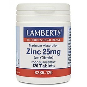 Lamberts Zinc Citrate 25mg Συμπλήρωμα Διατροφής με Ψευδάργυρο 120 Ταμπλέτες [8286-120]