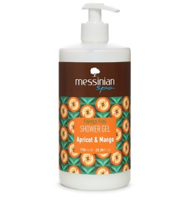 Messinian Spa Apricot & Mango Shower Gel Αφρόλουτρο Βερίκοκο - Μάνγκο 750ml