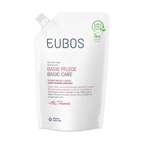 Eubos Liquid Washing Emulsion Basic Care Red Refill Ανταλλακτικό Υγρό Καθαρισμού Για Πρόσωπο - Σώμα 400ml