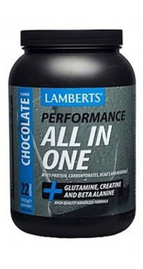 Lamberts Performance All in One Whey Protein Glutamine, Creatine & Beta Alanine Πρωτεΐνη Ορού Γάλακτος με Γεύση Σοκολάτα 1450gr
