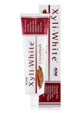 Now Foods Xyli White Toothpaste Cinnamon Φυσική Οδοντόπαστα 181ml