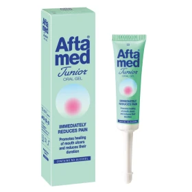 Synviva Aftamed Junior Gel Κατά των Στοματικών Ελκών (Άφθες) με Γεύση Τσιχλόφουσκα 15ml