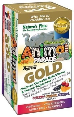 Natures Plus Animal Parade Gold 60 Μασώμενες Ταμπλέτες Assorted