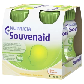 Nutricia Souvenaid Τρόφιμο για Ειδικούς Ιατρικούς Σκοπούς για Ασθενείς στα Πρώτα Στάδια Alzheimer με Γεύση Βανίλια 4x125ml
