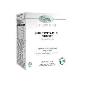 Power Of Nature Multivitamin Direct Πολυβιταμινούχο Συμπλήρωμα Διατροφής με Γεύση Ροδάκινο-Maracuja 20 Φακελάκια
