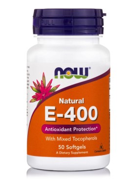 Now Foods E400 IU Mixed Tocopherols / Unesterified Συμπλήρωμα Διατροφής Αντιοξειδωτικό 50 Μαλακές Κάψουλες