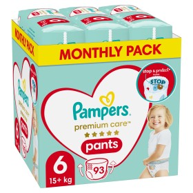Pampers MSB Premium Care Pants Μέγεθος 6 [15+kg] 93 Πάνες - Βρακάκι