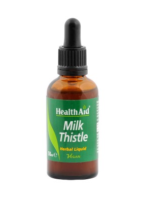 Health Aid Milk Thistle Liquid Συμπλήρωμα Διατροφής με Γαϊδουράγκαθο σε Υγρή Μορφή με Αποτοξινωτικές Ιδιότητες για Υγιές Συκώτι 50ml
