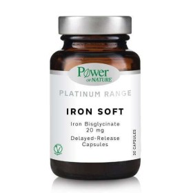 Power Health Platinum Range Iron Soft 20mg Συμπλήρωμα Διατροφής Σιδήρου 30 Κάψουλες