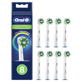 Oral B Cross Action Ανταλλακτικές Κεφαλές Ηλεκτρικής Οδοντόβουρτσας με Τεχνολογία Clean Maximiser 8 Τεμάχια