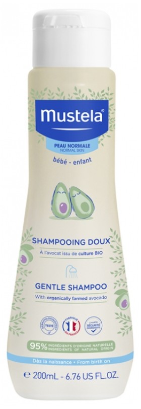 Mustela Gentle Shampoo Avocado Παιδικό - Βρεφικό Σαμπουάν με Αβοκάντο 200ml