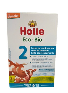 Holle Eco BIO 2 Βιολογικό Βρεφικό Αγελαδινό Γάλα με DHA από 6 Μηνών 600gr Νέα Σύνθεση