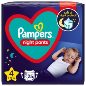 Pampers Night Pants Μέγεθος 4 [9-15kg] 25 Πάνες - Bρακάκι