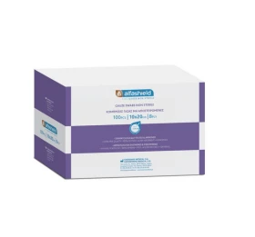 Alfashield Alfa Gauze 10x20cm Γάζες Απλές μη Αποστειρωμένες 8ply 100 Τεμάχια