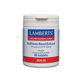 Lamberts Griffonia Seed Extract 100mg 5 HTP για την Ρύθμιση της Σεροτονίνης 60 Ταμπλέτες