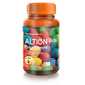 Vianex Altion Kids Polyvitamins Παιδική Πολυβιταμίνη με Γεύση Πορτοκάλι - Κεράσι 60 Ζελεδάκια