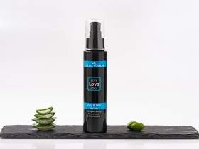 Olive Touch Black Lava Effect Body & Hair Serum Λάδι Σώματος και Μαλλιών με Ηφαιστειακή Λάβα 100ml