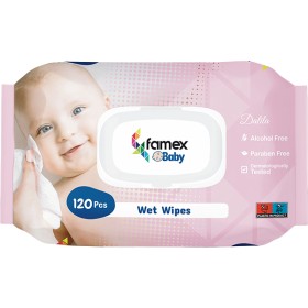 Famex Baby Υγρά Μωρομάντηλα Dalila 120 Τεμάχια