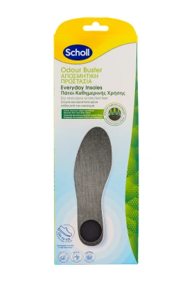 Scholl Odour Control Πάτοι Αντιμετώπισης της Κακοσμίας  Κόβονται στο Επιθυμητό Μέγεθος 1 Ζευγάρι