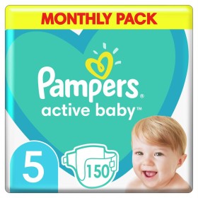 Pampers Active Baby Μέγεθος 5 [11-16kg] Monthly Pack 150 Πάνες