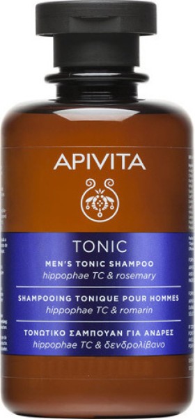 Apivita Men’s Tonic Shampoo Κατά της Ανδρικής Τριχόπτωσης με Hippophae TC & Δενδρολίβανο 75ml